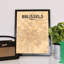 Brussels City Map - No Frame Print-1611333167