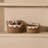 Seagrass Storage Baskets Set of 2 Macrame Fringe Tassels Rope Handles Boho Home Organizer