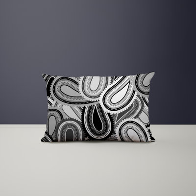 Paisley Outdoor Reversible Throw Pillow