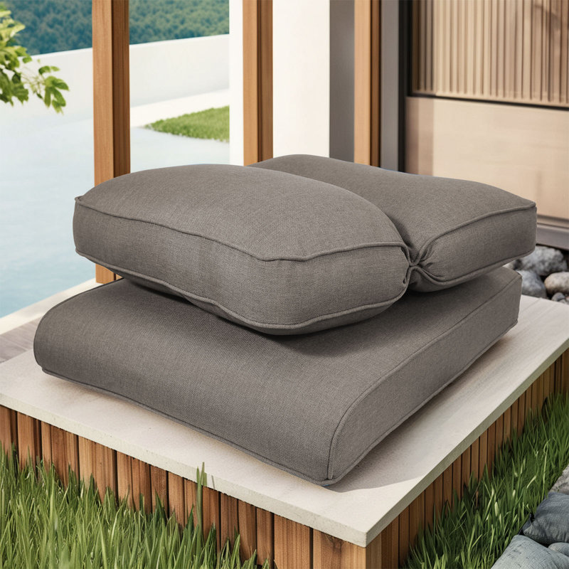 Schutt Outdoor Seat / Back Cushion, Gray, 2