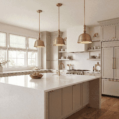 Hempstead 1-Light Dimmable Dome Pendant