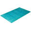 Tapis bleu clair / noir 3 pi 2 po x 5 pi 1 po Overdyed One-of-a-Kind