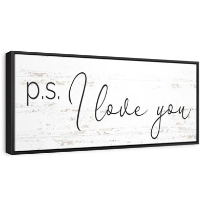 P.S. I Love You, typographie