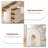 White Rectangular Solid Wood with 5 drawers desk-108645820