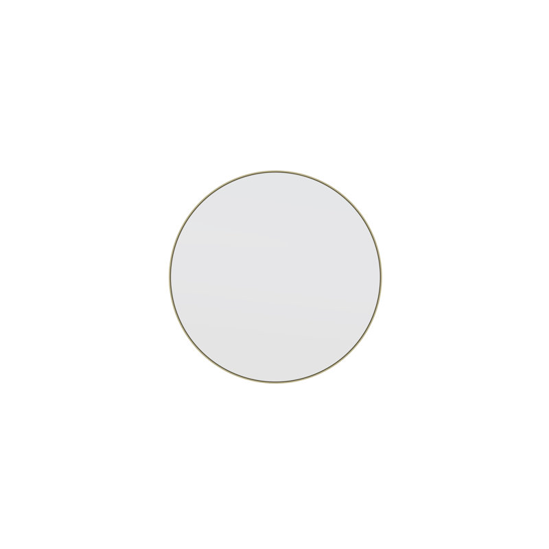 Leia 20 in. Round Mirror, Satin Brass
