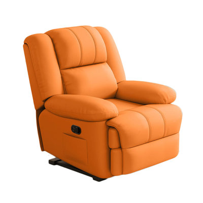 Minisha Faux Leather Swivel Recliner
