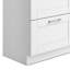Armoire à lessive moderne 46 po avec robinet et évier en acier inoxydable Modern White Shaker