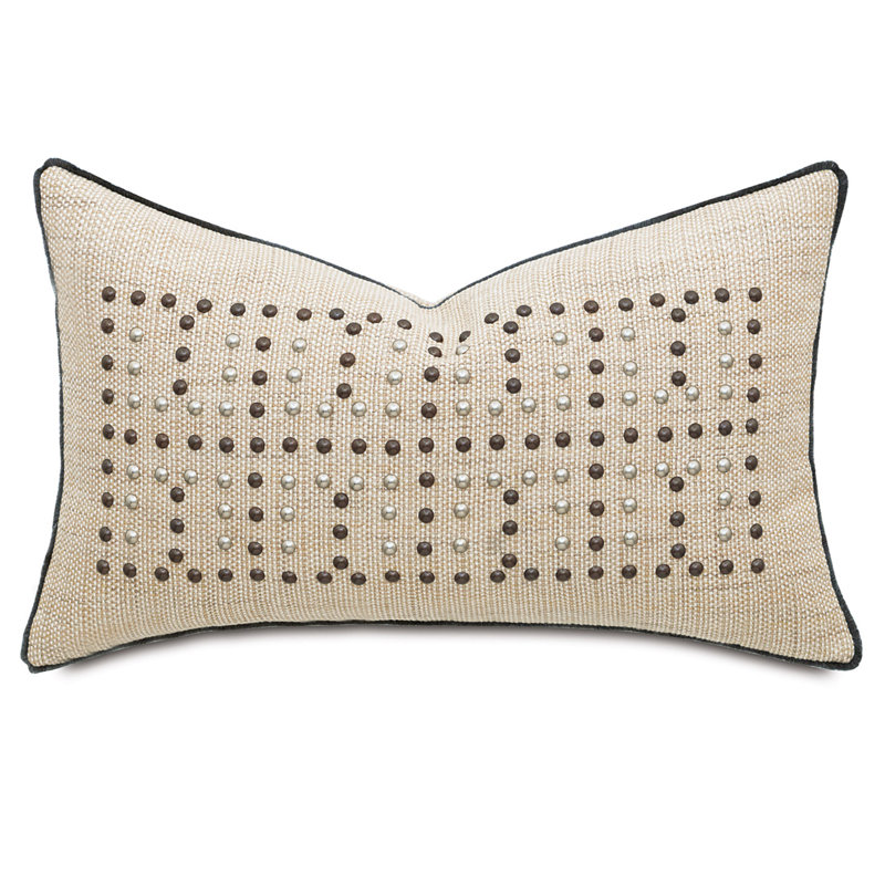 Lumbar Pillow Cover & Insert, Gilmer Brulee, Faux Down