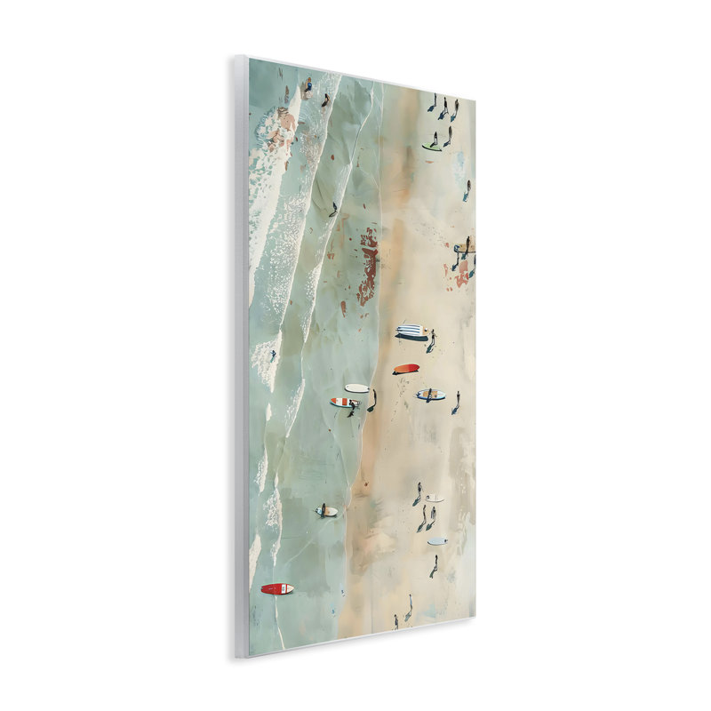 Plaque de plage Scattered Surf Board, design par LSR Design Studio, H 19 po x l 13 po