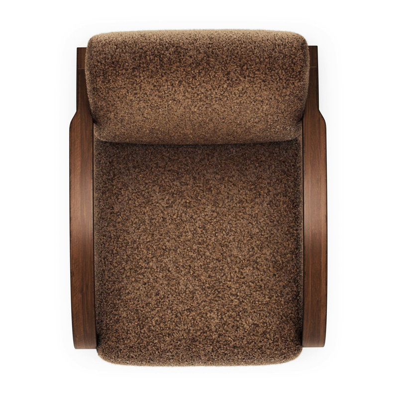 Burke Chair-Taupe Shearling, Amber Shearling