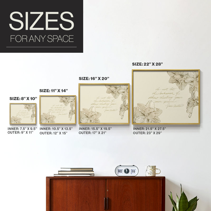 Austen's Advice II -Framed Print - Restickable