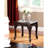Dark Cherry 3 Traditional Coffee Table In Solid Wood With Legs And Detailed Design Element Ornament, 1 2 End Tables For Main Living Decor Space Zone Finish Elaborate Pattern Detail, Quarters