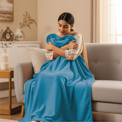 Eilly Luxury Flannel Fleece Throw Blanket for Bed & Sofa