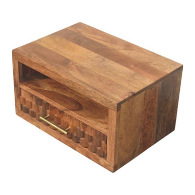 32cm W Solid Wood Bedside Table