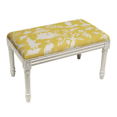 Ardito Linen Blend Upholstered Bench