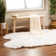 Diller White Faux Sheepskin Fur Machine Washable Shag Fluffy Area Rug