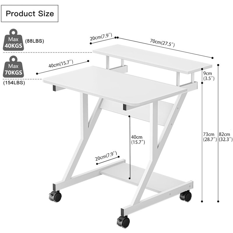Metal Base, 79 x 70 x 40 cm, Black