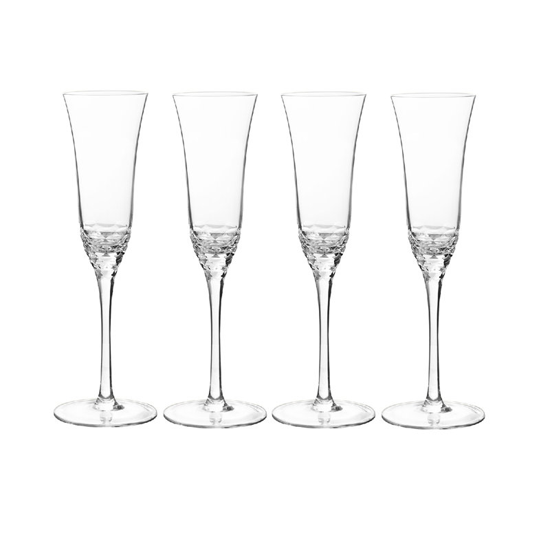 Récif 6 oz. Flûte en cristal (ensemble / 4)