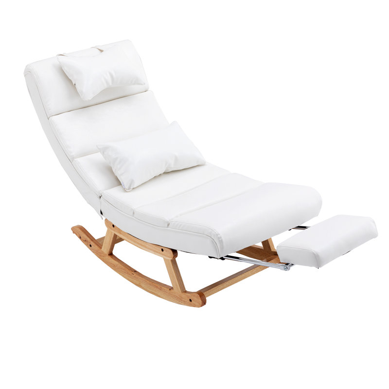 Chaise berçante Emberto, Blanc