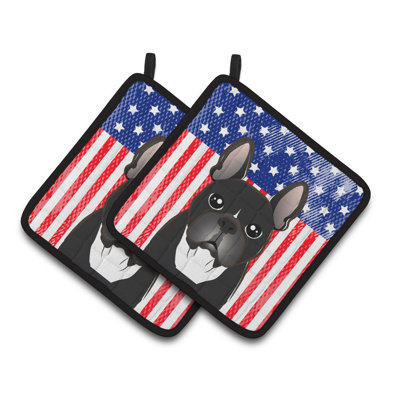 Caroline's Treasures American Flag Polyester Potholder