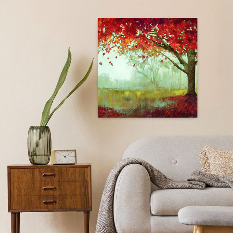 «A Sense Of Space I», art floral de pivoine, H 24 po x l 24 po