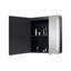 Armoire à pharmacie à miroir 30 po x 26 po à DEL noire, désembueur, antibuée, lumières à intensité variable, mémoire de salle de bain