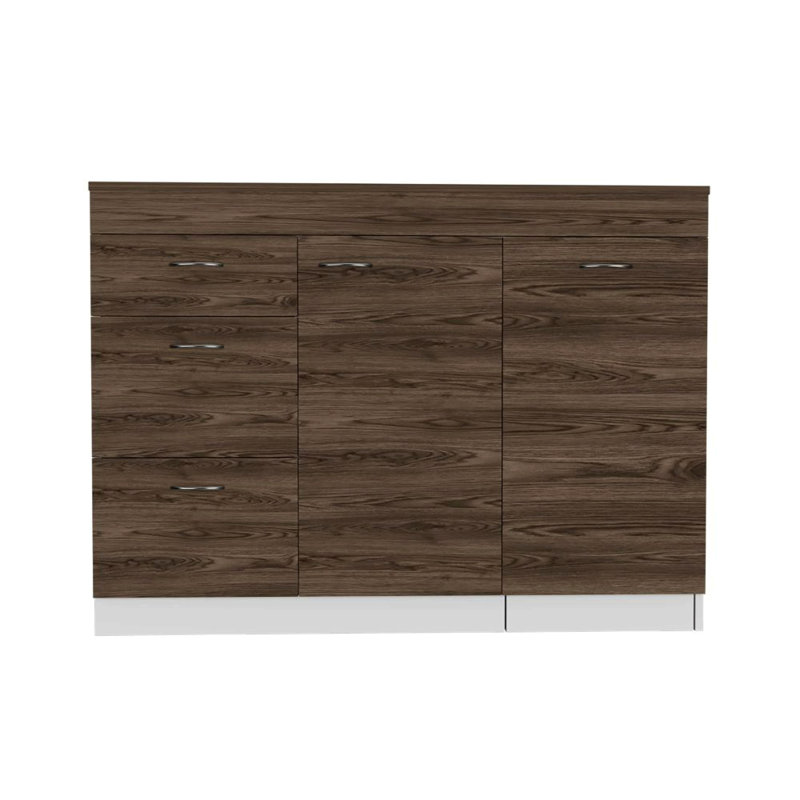 Multicolore, armoire de cuisine, trois tiroirs, deux tablettes internes