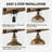 Metal Dome Semi Flush Mount Ceiling Light E26 Base Indoor Fixture with Black Holder Modern Industrial Lighting for Kitchen Hallway Entryway Bedroom Living Room Home Office-1542703594