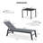 PURPLE LEAF Outdoor Patio Chaise Lounge Chair Set of 2 Chair with Rolling Wheels Lounge Chair for Patio Poolside Garden Grey-84335572