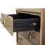 Table de chevet 3 tiroirs avec finition USB au lait
