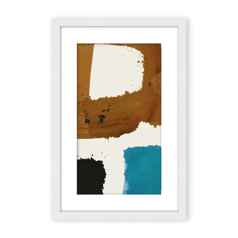 Abstract Off Track, Black, 48" H x 36" W x 1.125" D, Framed Print