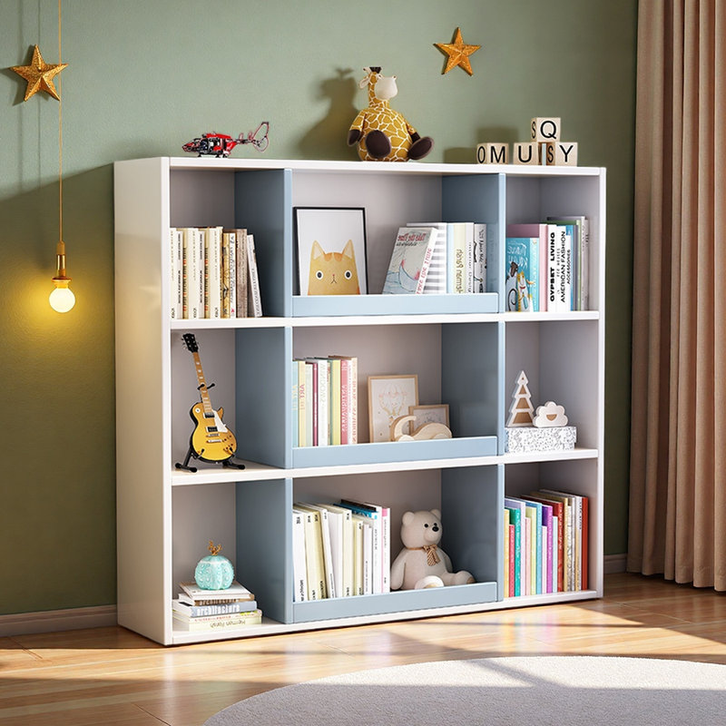 American style popular storage bookcase, White