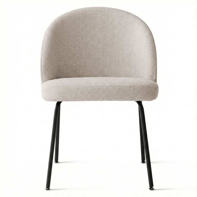 Upholstered Dining Chairs, Set of 2, Oatmeal