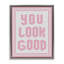 Cadre flottant rose pastel You Look Good-911032727-911032731