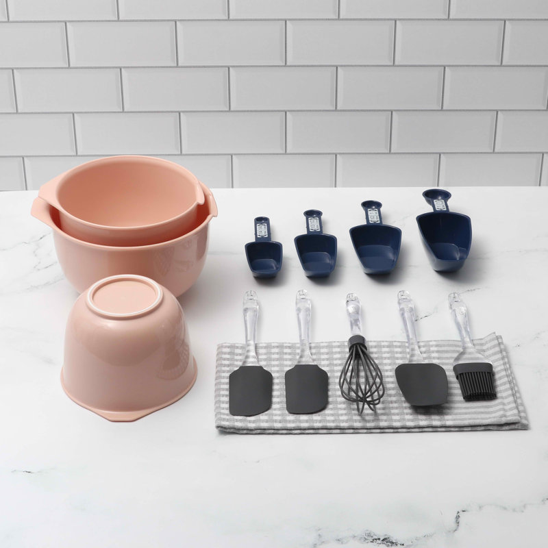 Ensemble de 12 bases de cuisson Glad en différentes couleurs, BlushGray