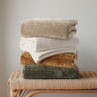 Luxe Velvet Channel Quilt Set