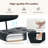 Armless Home Office Chair, Small Height Adjustable PU Leather Desk Chair, Ergonomic Task Chair with 360° Swivel Rolling Wheels-242164631