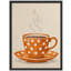 Warm Neutral Coffee Cup Framed Wall Art Prints - Cozy Kitchen Decor for Dining Room-125212167-125212169