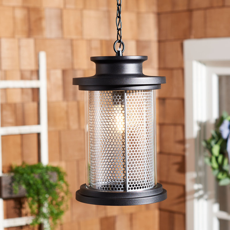 1 - Light Clear/Black Single Pendant