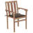 Henleaze Stacking Teak Patio Dining Armchair with Cushion-257277897