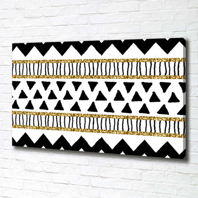 Ethnic Background - Wrapped Canvas Print