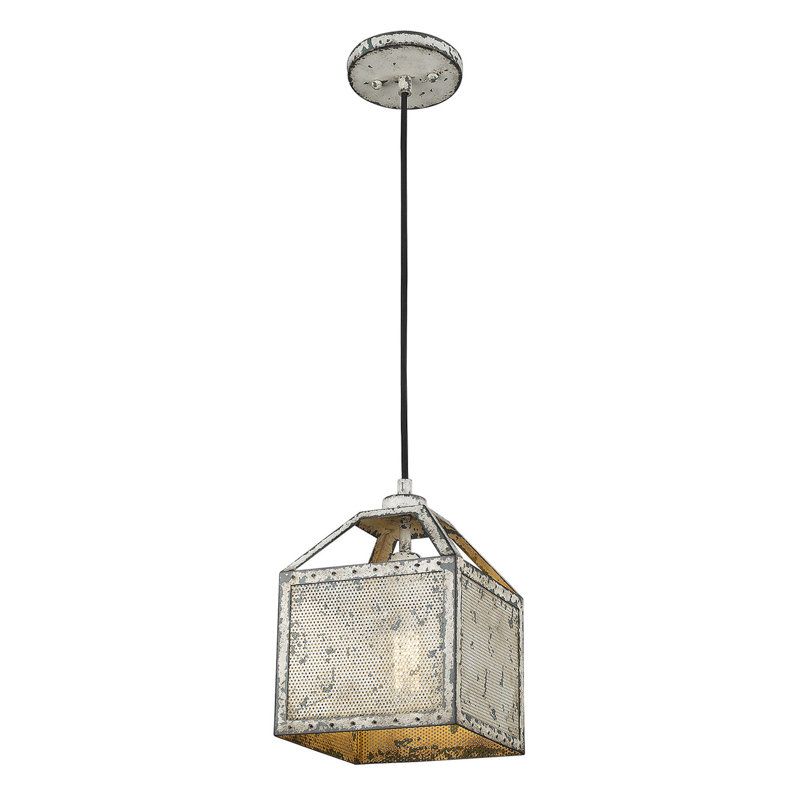 Luminaire suspendu rectangulaire 1 lumières lanterne Miamisburg