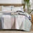 Quilt Set  - Reversible Mint Botanical Quilt Bedding Sets,85gsm-110437576-106246726