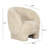 Natural Vegan Shearling Accent Chair-1789258081
