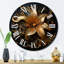 Horloge murale dorée-93383573