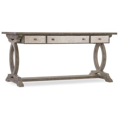 Rustic Glam Solid Wood Writing Desk