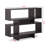 Ponder modern 4-level bookshelf in brown, 34.97'' H X 43.79'' W X 11.16'' D