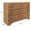 Commode double l 6 tiroirs Quinter