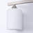 22 In. 3 Light Nickel Modern Cylinder Vanity Light For Bathroom, Bedroom With Curved Arms And Milk White Glass Shades