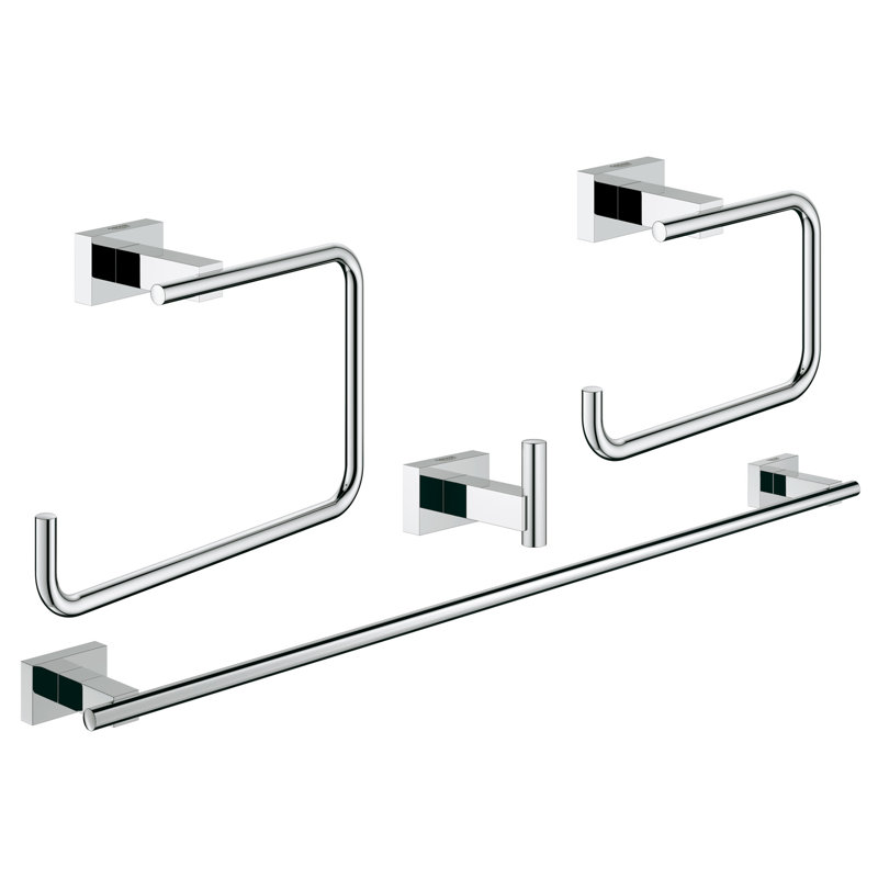 Essentials Cube 4 - Piece Bathroom Hardware Set